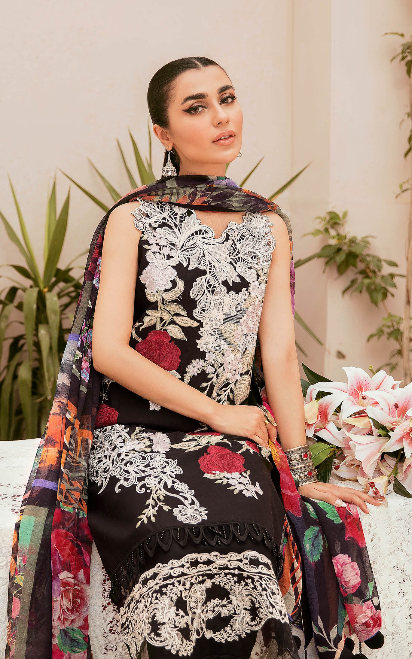 Asifa Nabeel Qaus-e-Quzah Luxury Lawn'22 SS#10