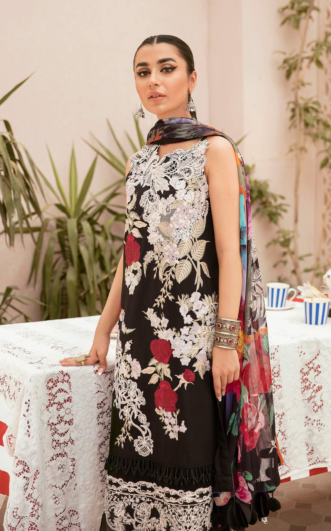 Asifa Nabeel Qaus-e-Quzah Luxury Lawn'22 SS#10