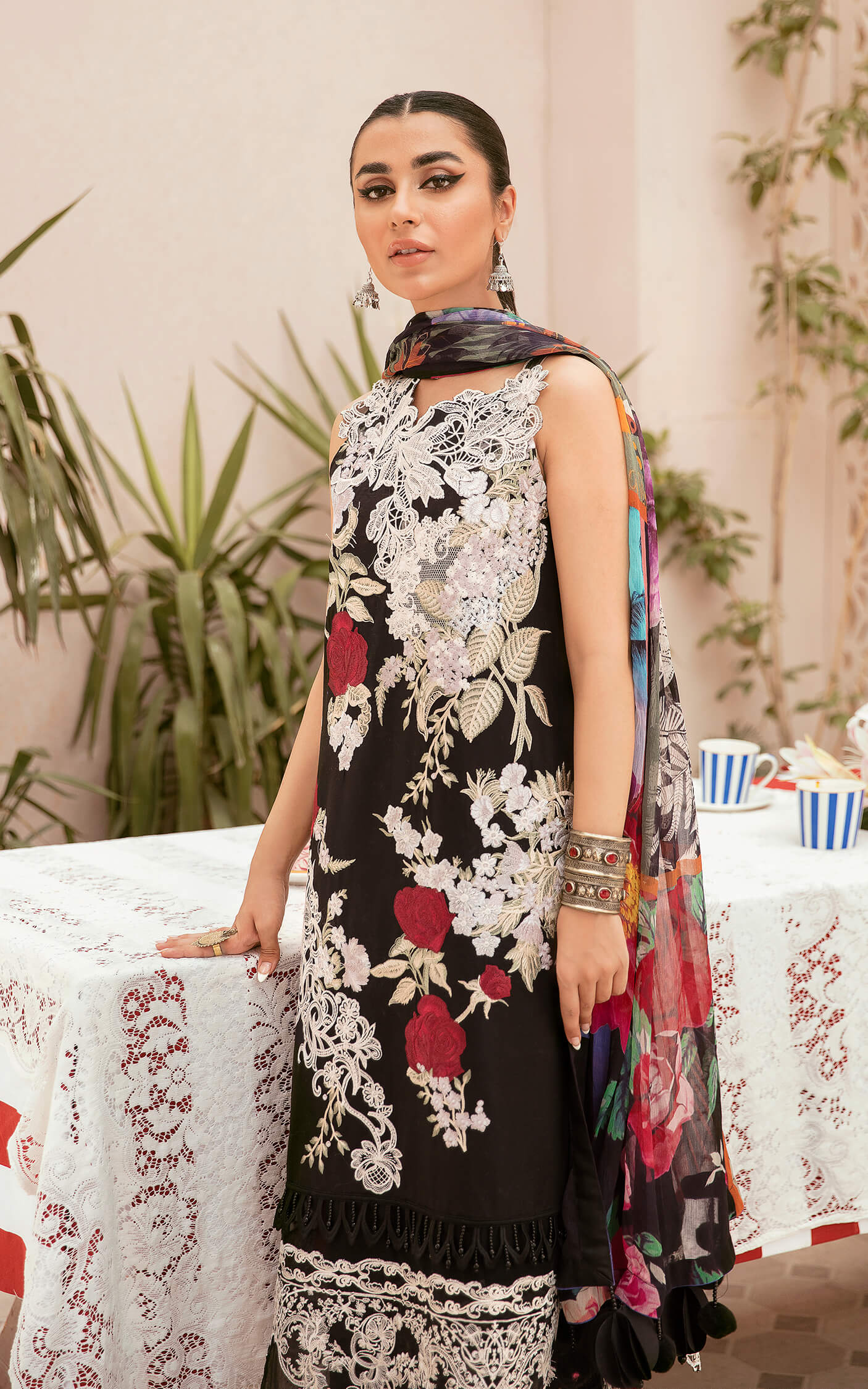 Asifa Nabeel Qaus-e-Quzah Luxury Lawn'22 SS#10