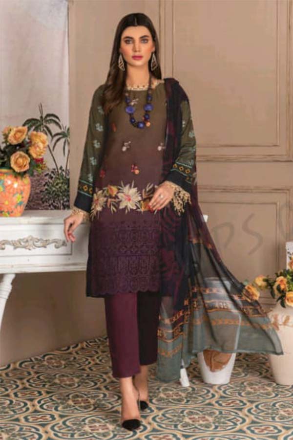 Ayzal Chikankari Linen'21 A#6 Vol-84