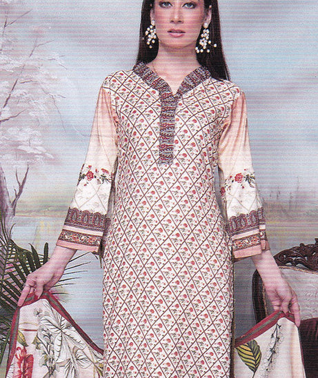 Ayzal D/Chikankari Linen`21 A#4 (Vol-52)