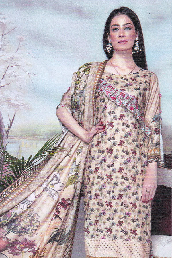 Ayzal D/Chikankari Linen`21 A#8 (Vol-52)