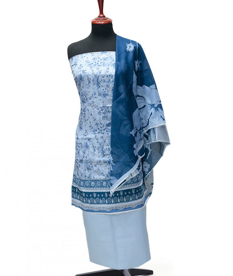 Ayzal Print Lawn`25 D#209 (Sky Blue)