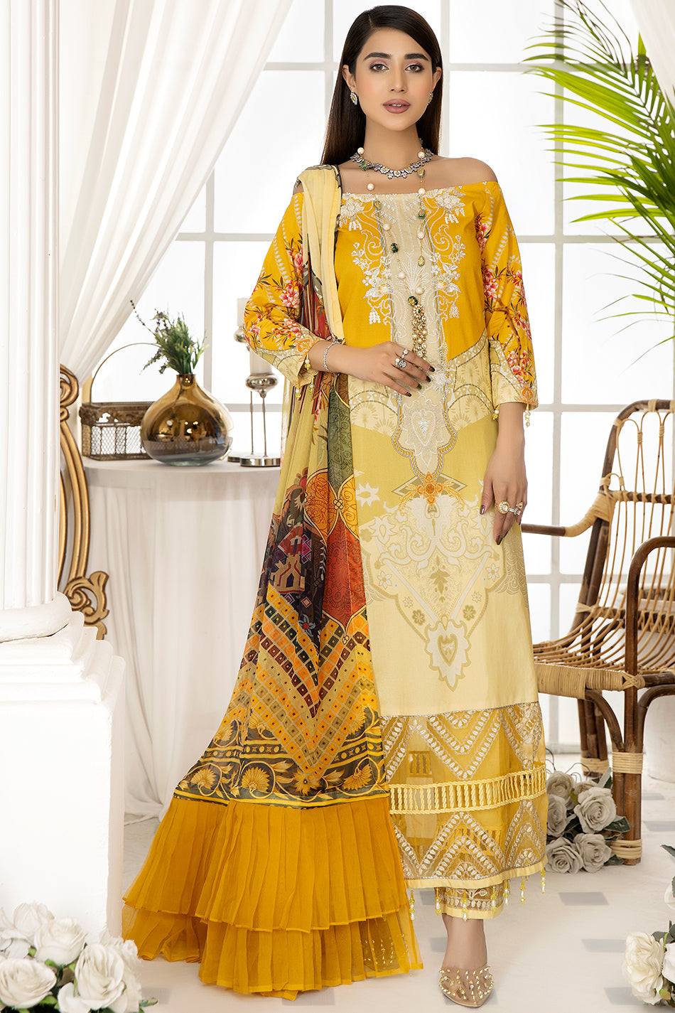 Mirha Dhanak Emb Lawn'22 D#5