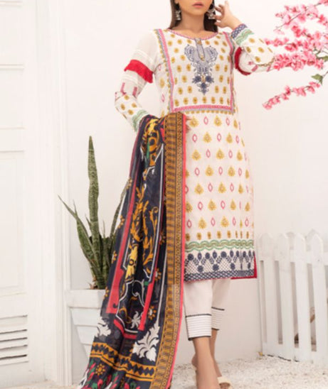 Banafsheh Premium Emb Lawn`21 D#01