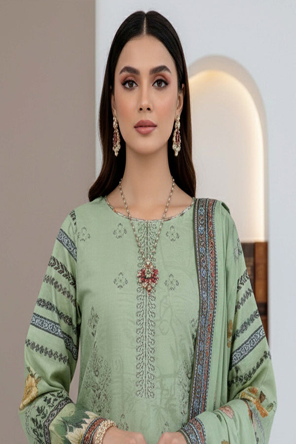BR Roshni B-Dora Lawn '26 D#1 (Apple Green )