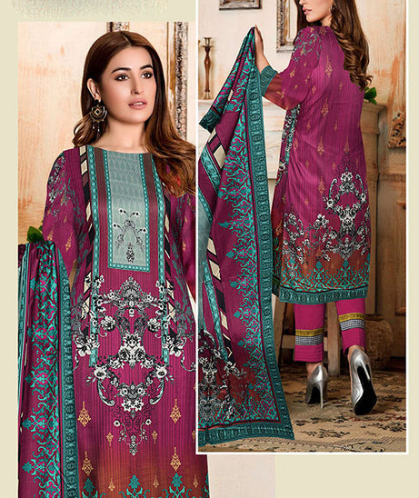 Belleza Satin Linen`21 D#21150 (Magenda)