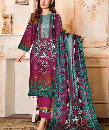 Belleza Satin Linen`21 D#21150 (Magenda)