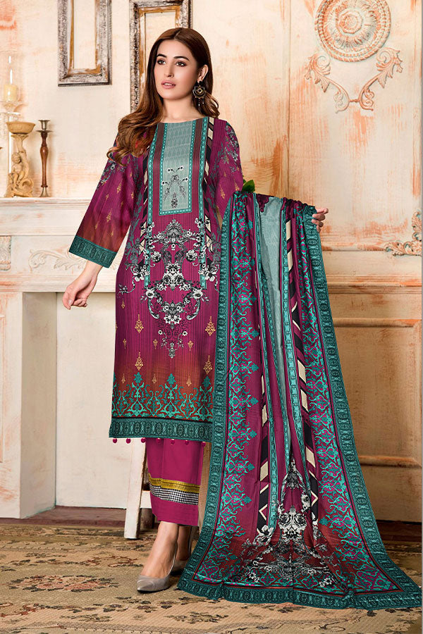 Belleza Satin Linen`21 D#21150 (Magenda)