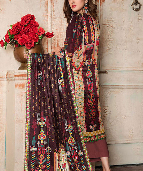 Belleza Satin Linen`21 D#21154 (D Maroon)