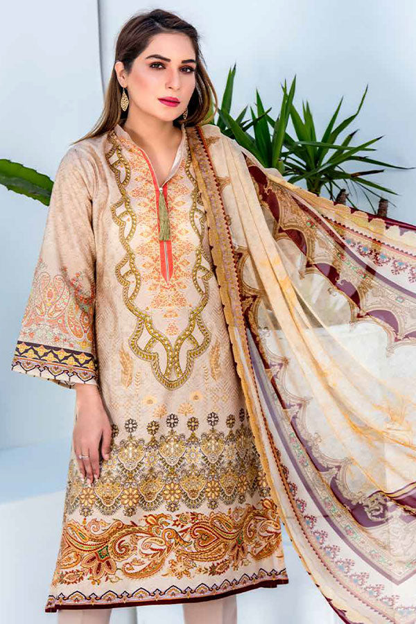 Bin Rafiq Jacquard Lawn`21 D#08 (Skin)