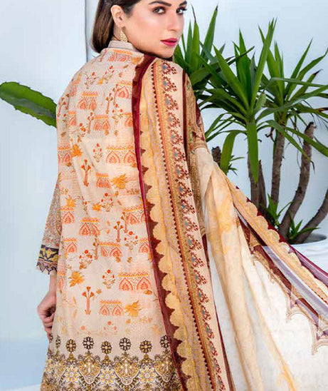 Bin Rafiq Jacquard Lawn`21 D#08 (Skin)