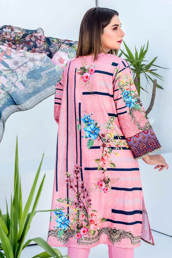 Bin Rafiq Jacquard Lawn`21 D#09 (Pink)