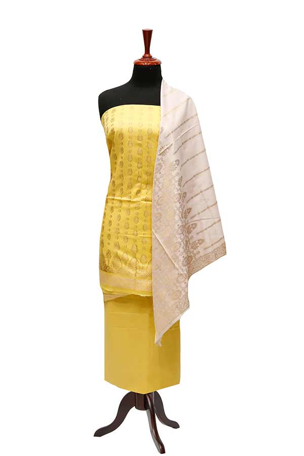 Bin Saeed Cotton Jacquard'22 D#1 (Yellow)
