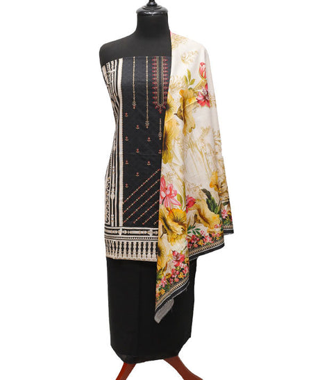 Bin Saeed Emb Khaddar`21 D#1725 (Black)