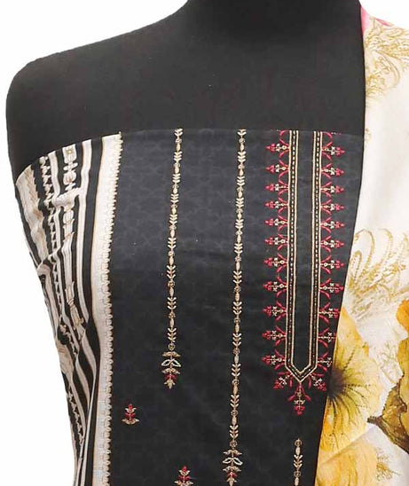 Bin Saeed Emb Khaddar`21 D#1725 (Black)