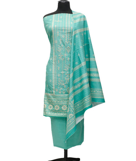 Bin Saeed Emb Khaddar`21 D#1739 (Sea Green)