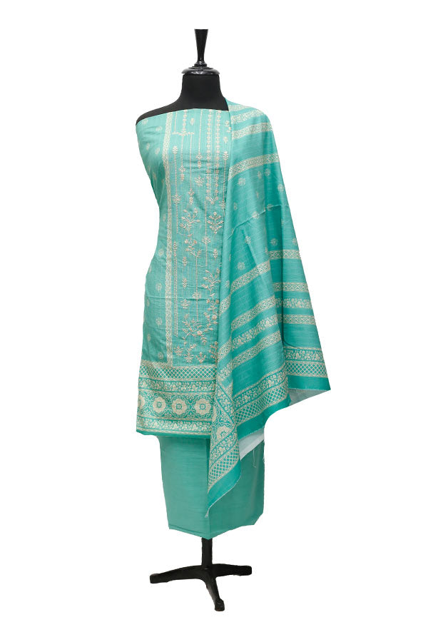 Bin Saeed Emb Khaddar`21 D#1739 (Sea Green)