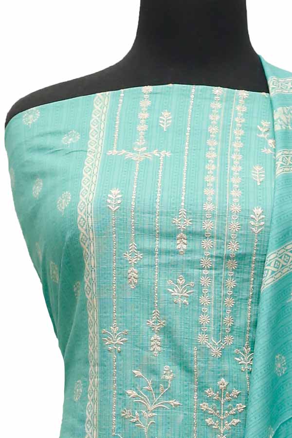 Bin Saeed Emb Khaddar`21 D#1739 (Sea Green)