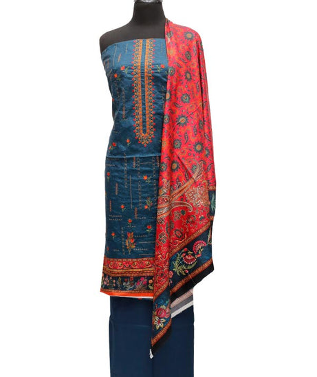 Bin Saeed Emb Linen`21 D#20000 (Z Blue)
