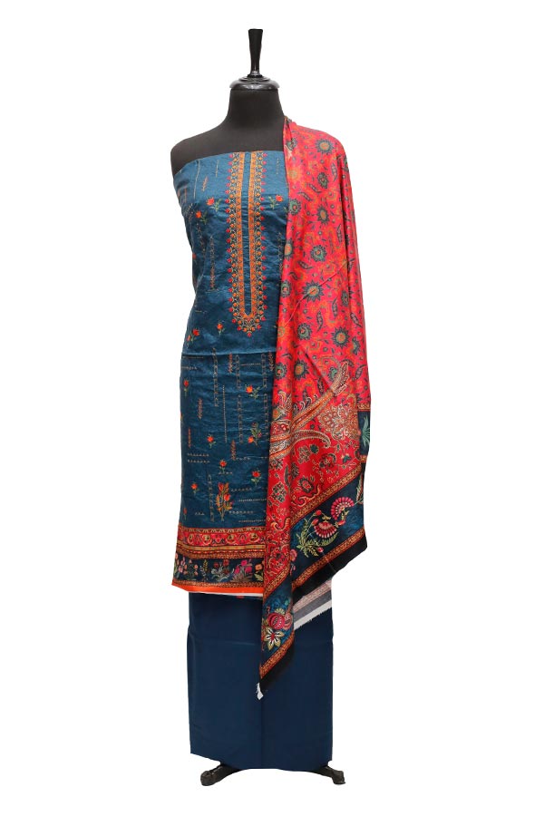 Bin Saeed Emb Linen`21 D#20000 (Z Blue)
