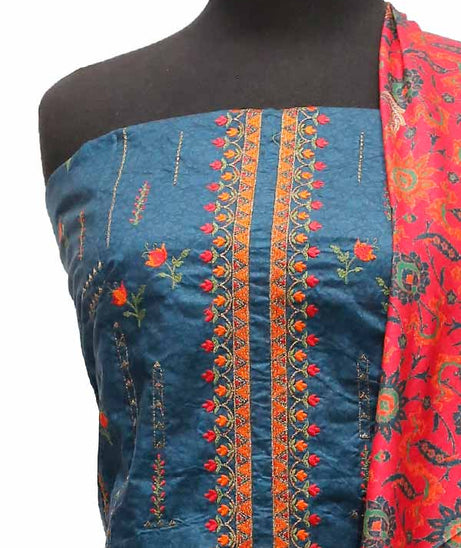 Bin Saeed Emb Linen`21 D#20000 (Z Blue)