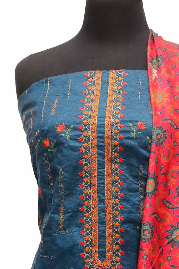Bin Saeed Emb Linen`21 D#20000 (Z Blue)