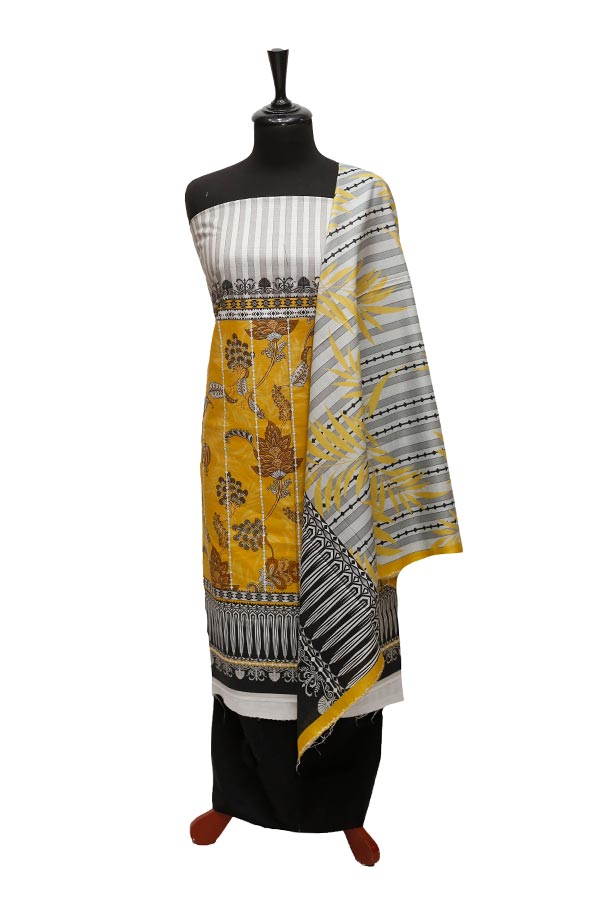 Bin Saeed Print Khaddar`21 D#1562 (Black)