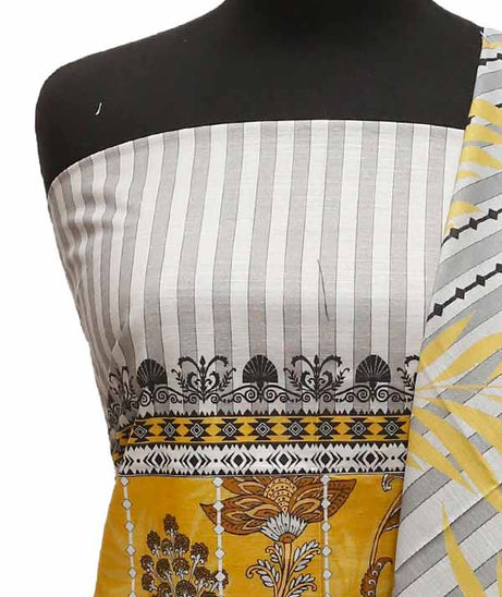 Bin Saeed Print Khaddar`21 D#1562 (Black)