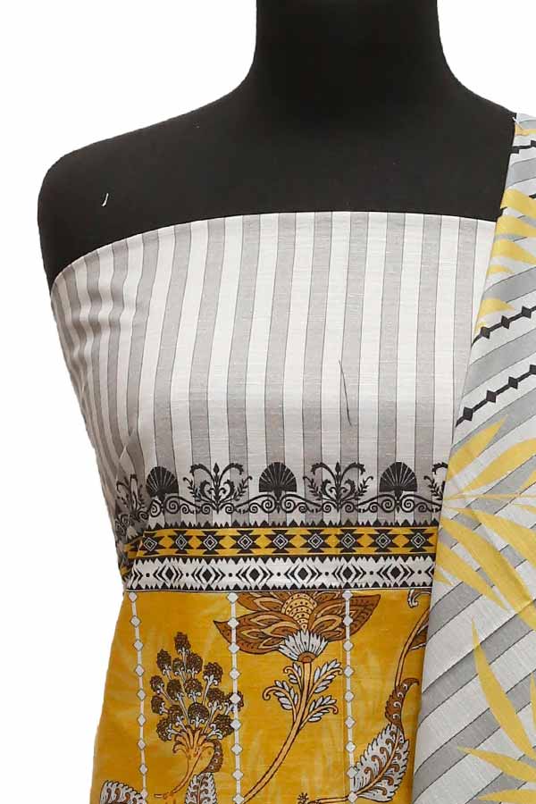 Bin Saeed Print Khaddar`21 D#1562 (Black)