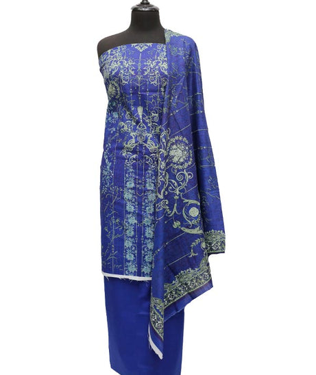 Bin Saeed Print Khaddar`21 D#1688 (Royal Blue)