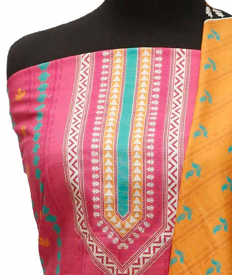 Bin Saeed Print Khaddar`21 D#1692 (Pink)