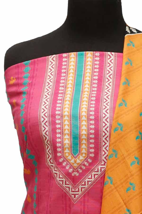 Bin Saeed Print Khaddar`21 D#1692 (Pink)