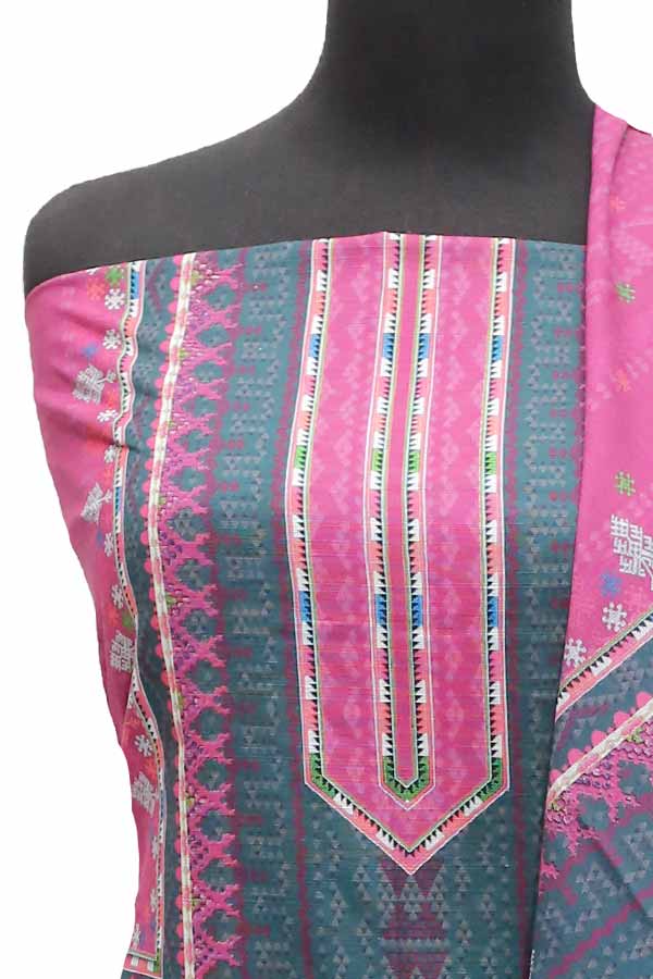 Bin Saeed Print Khaddar`21 D#1745 (G Grey)