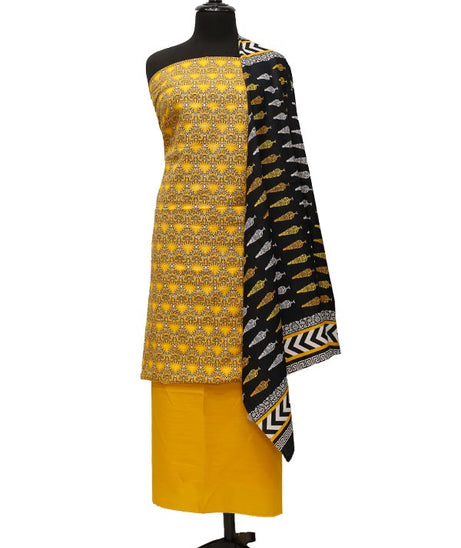 Bin Saeed Print Khaddar`21 D#6 Mustard