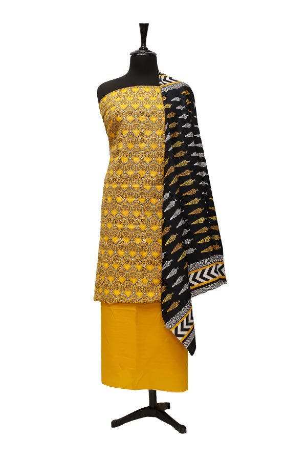 Bin Saeed Print Khaddar`21 D#6 Mustard