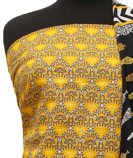 Bin Saeed Print Khaddar`21 D#6 Mustard
