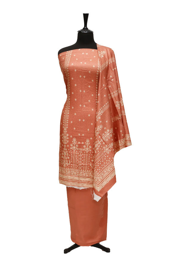 Bin Saeed Print Linen`21 D#959 (Peach)