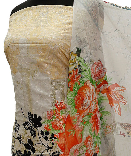 Chiken Kari Lawn Chiffon Dupatta`21 D#13-13