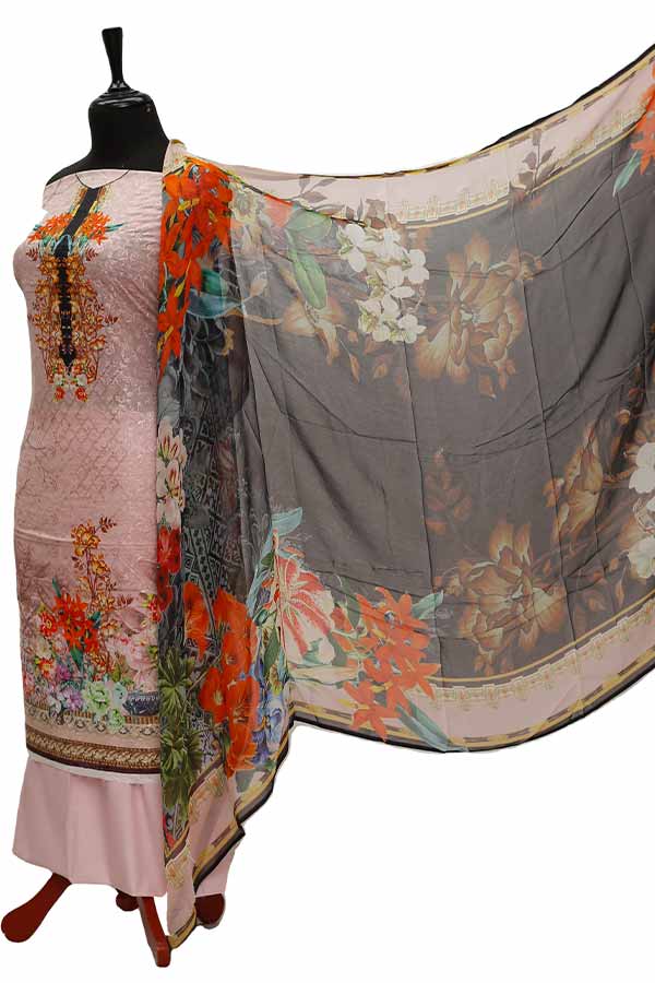 Chiken Kari Lawn Chiffon Duptt'21 D#12-10