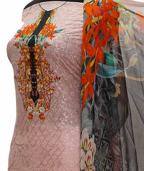 Chiken Kari Lawn Chiffon Duptt'21 D#12-10