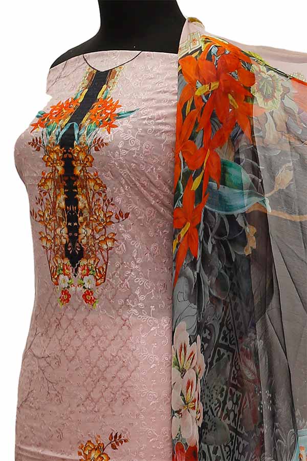 Chiken Kari Lawn Chiffon Duptt'21 D#12-10