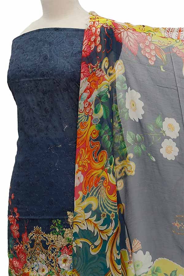 Chiken Kari Lawn Chiffon Duptt'21 D#12-15