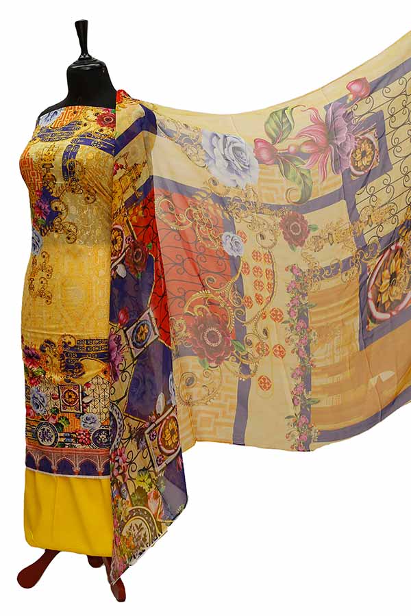 Chiken Kari Lawn Chiffon Duptt'21 D#12-24