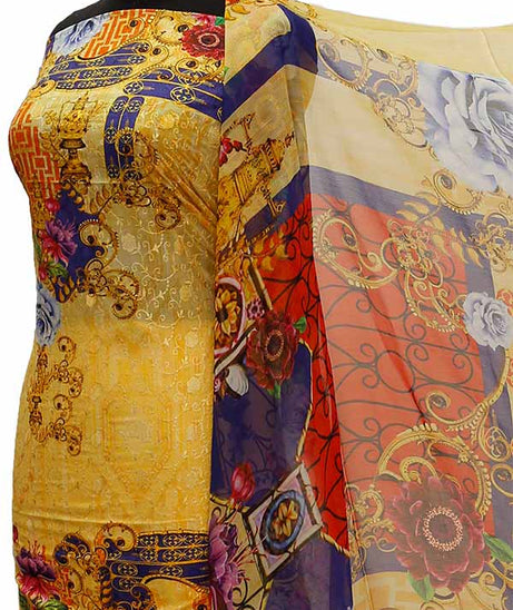 Chiken Kari Lawn Chiffon Duptt'21 D#12-24
