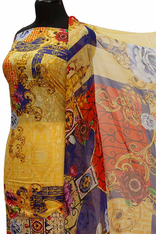 Chiken Kari Lawn Chiffon Duptt'21 D#12-24