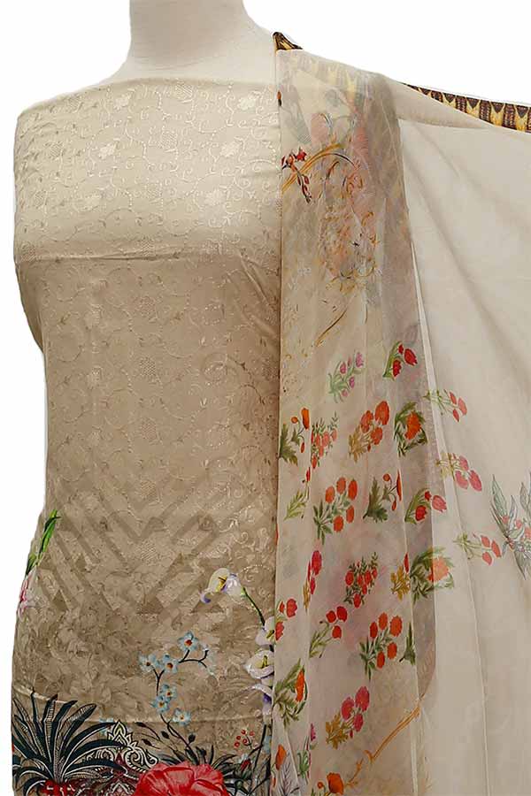 Chiken Kari Lawn Chiffon Duptt'21 D#12-32