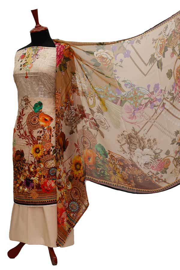 Chiken Kari Lawn Chiffon Duptt'21 D#12-36