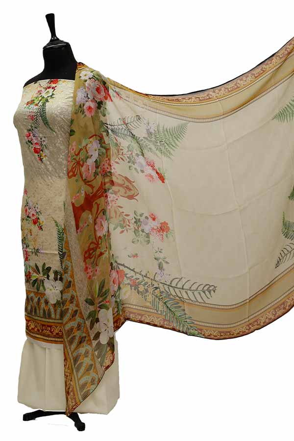Chiken Kari Lawn Chiffon Duptt'21 D#12-38