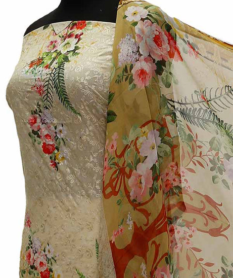 Chiken Kari Lawn Chiffon Duptt'21 D#12-38